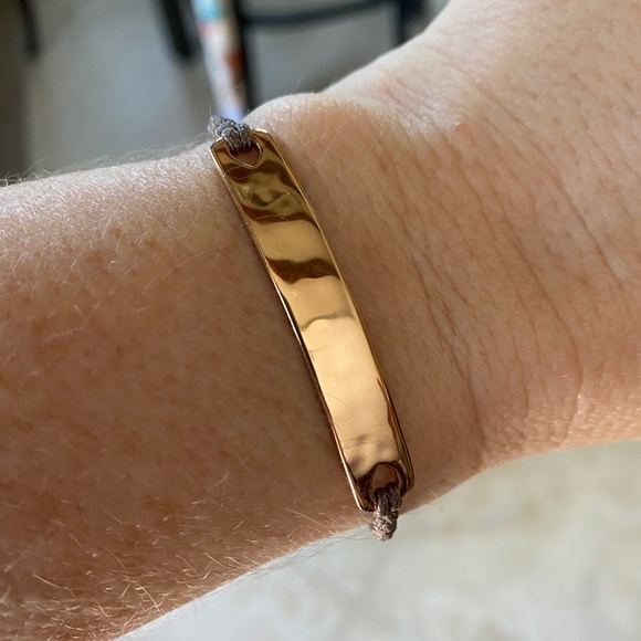 MONICA VINADER | Havana Friendship Bracelet in Rose Gold with Mink Cord - Picture 4 of 6